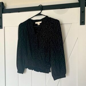 Chic |Black | business casual crop top